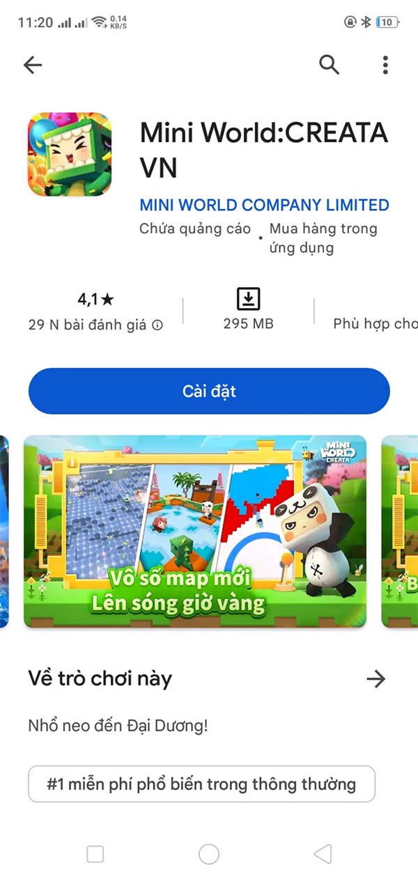 Tải game Mini World:CREATA VN APK - Phiên bản dành cho người Việt Nam b1