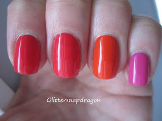 Opi red lights ahead ... where? OPI a roll in the Hague, OPI kiss me on the tulips