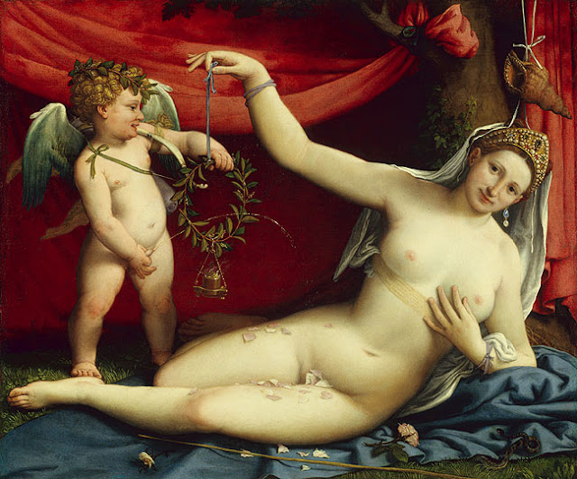 Vênus e o Cupido - Lorenzo Lotto (1480 - 1566)