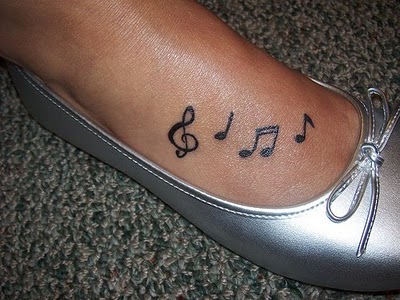 Music Notes Amp Stars Tattoo