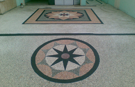 BATU HIAS ALAM Carport Lantai  Motif  Bintang terbuat 