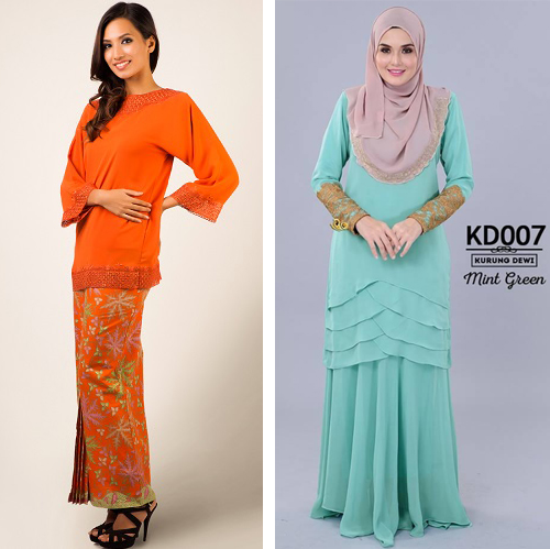 13+ Contoh Desain Gambar Model Baju Kurung Modern, Modis 2017