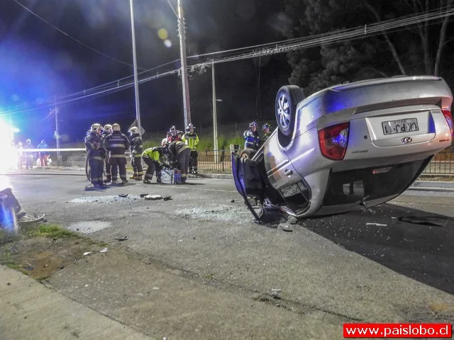 Osorno: Accidente vehícular dejó dos lesionados en el sector Mirasur