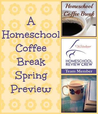 A Homeschool Coffee Break Spring Preview - April and May - a look at the reviews and link-ups coming or continuing this spring on Homeschool Coffee Break @ kympossibleblog.blogspot.com  #homeschool