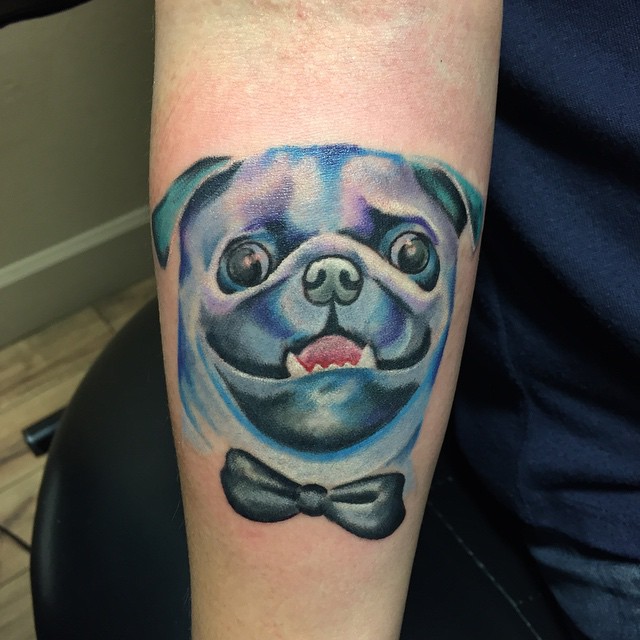 Tatuagens inspiradas em adoráveis Pugs