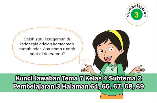  Indahnya Keragaman di Negeriku Subtema  Kunci Jawaban Buku Siswa Tema 7 Kelas 4 Subtema 2 Halaman 64, 65, 67, 68, 69