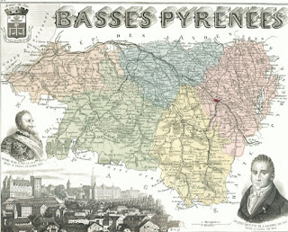 pays basque carte basses-pyrénées béarn bigorre