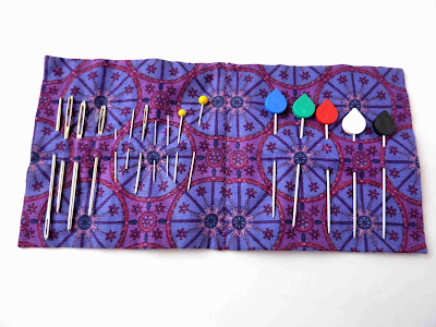 Needle case with pins and needles