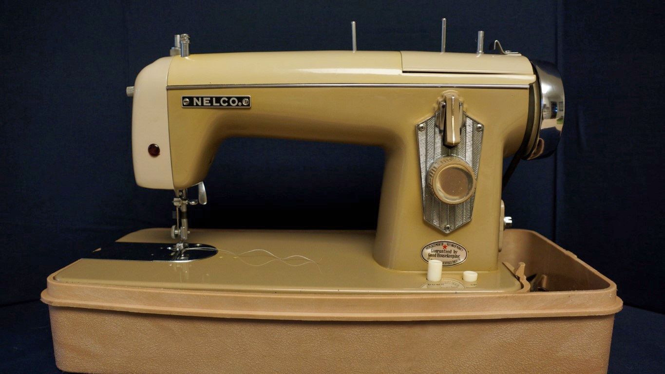 Side angle of a Nelco Sewing Machine