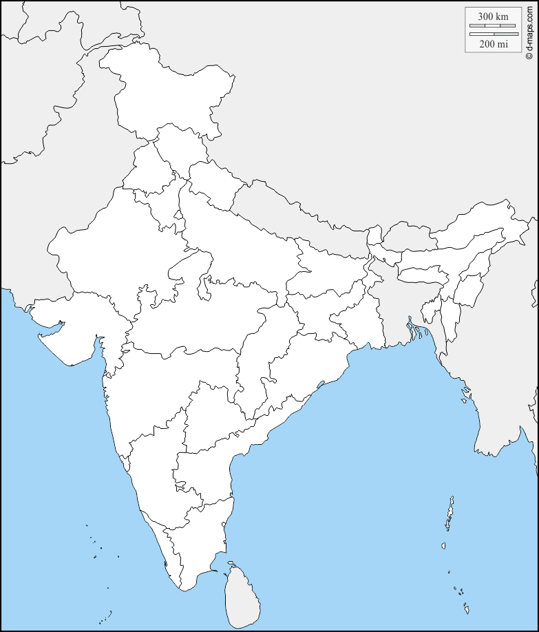 India Map Hindi