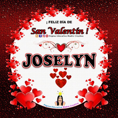 Feliz Día de San Valentín - Nombre Joselyn