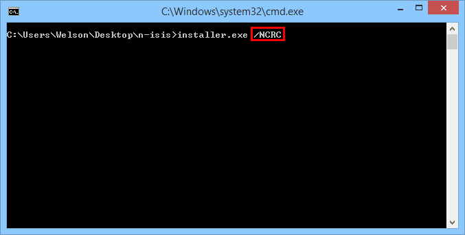 Hasil gambar untuk tampilan command prompt /ncrc