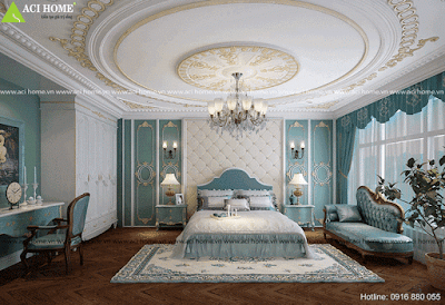 Nội thất phòng ngủ cổ điển Pháp