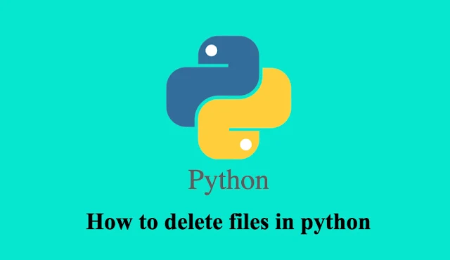 How to delete files in python