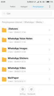 Trik Simpan Foto / video Status Whatsapp Teman ke galery Hp Tanpa Screenshot & Aplikasi Tambahan