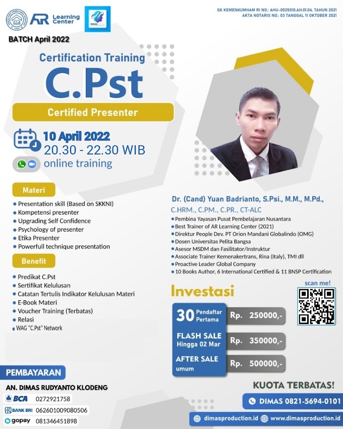 WA.0821-5694-0101 | Certified Presenter (C.Pst)