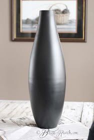 Plain Metal Vase Painted with Chalk Paint Bliss-Ranch.com