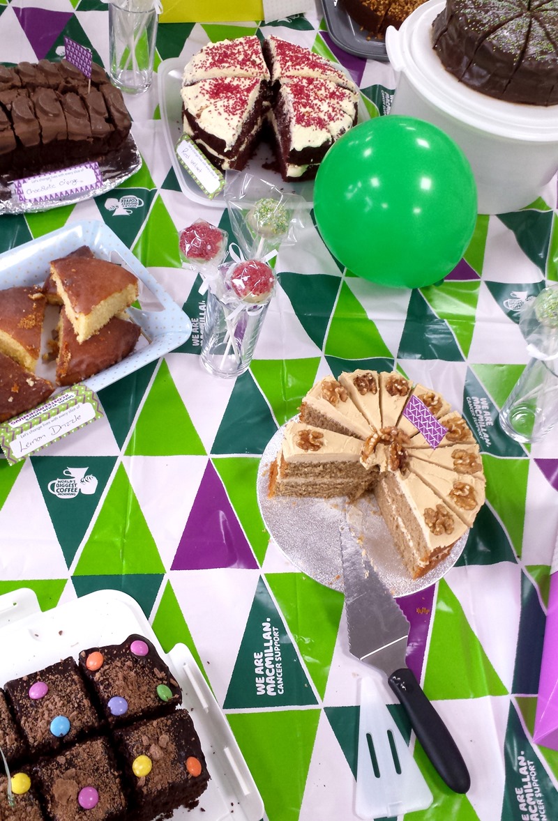 Cakes baked by Garador staff at the 2017 Macmillan Coffee morning