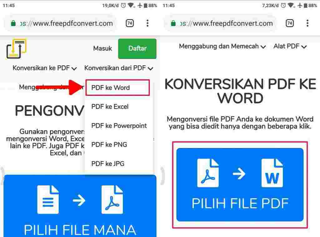 Cara mengubah dokumen PDF ke Microsoft word pada android Cara Jitu Mengubah File PDF ke Word di Android Tanpa Root