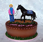 This cake was for a surprise 60th Birthday for a horse lover.