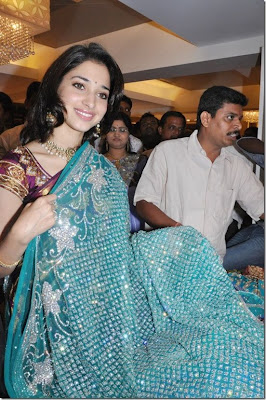 Tamanna in sari stills