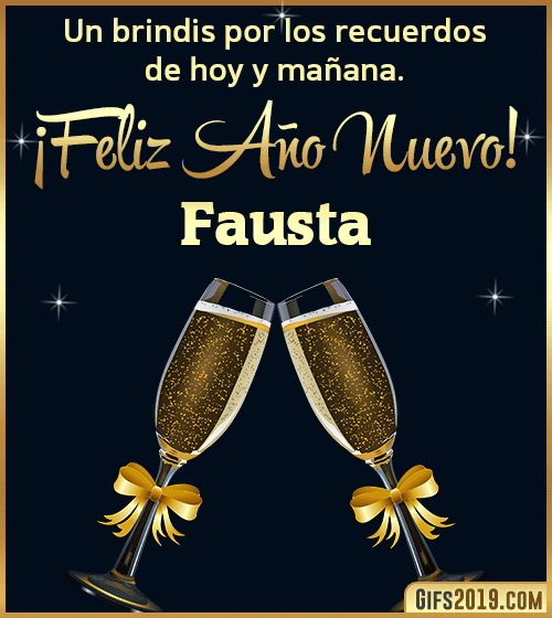 Brindis de feliz año nuevo fausta Brindis de feliz año nuevo fausta