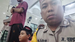 Polsek Lelea Menjalankan Sholat Isya dan Tarawih Berjamaah di Masjid As Shodiq