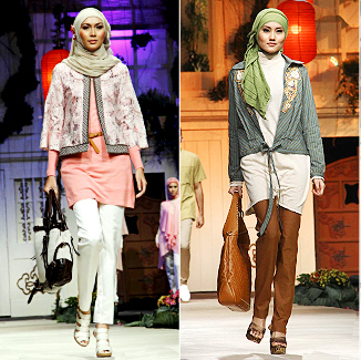 CARA PAKAI HIJAB JILBAB Baju  Muslim Trendy dengan  Celana 