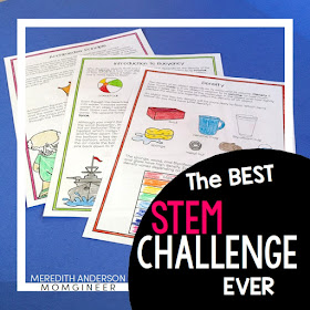 The Best STEM Challenge EVER! Design and create a cargo ship with the engineering design process. Build a boat and test it out while learning about density, buoyancy, and Archimedes' Principle. Read the post for 8 more amazing STEM challenges!  | Meredith Anderson -  Momgineer