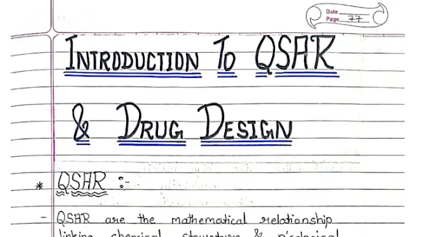 Introduction to Drug Design (Unit:- 5):- Hand written notes