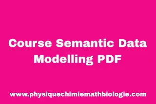 Course Semantic Data Modelling PDF