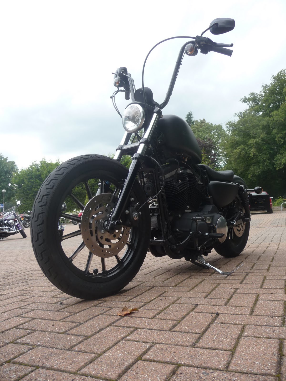 iron 883 bobber z bars  came in for his bars today to finish off his super cool XL883N Iron