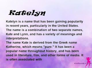 meaning of the name "Katelyn"