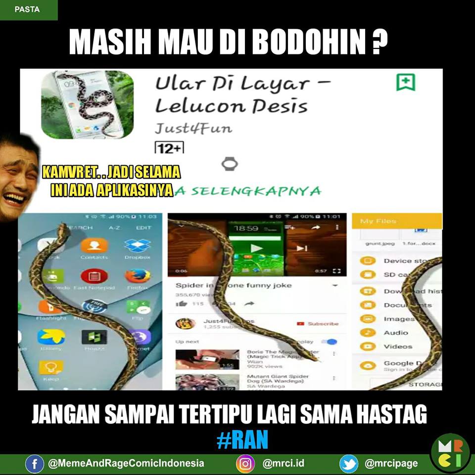 8 Meme Ular Di Facebook Ini Sindir Kamu Yang Dibodohi Ketik RAN