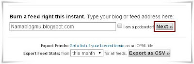 Cara Daftar / Menambahkan FeedBurner Untuk Berlangganan Email Blog