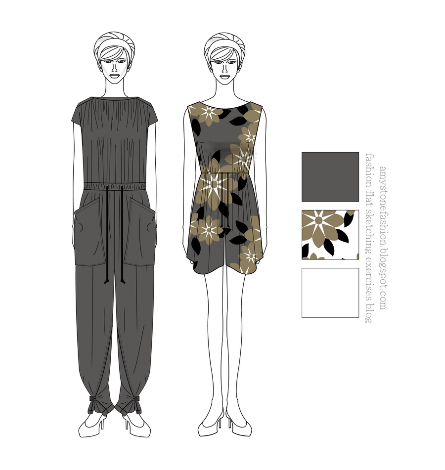 Women's Romper and Jumpsuit Drawing