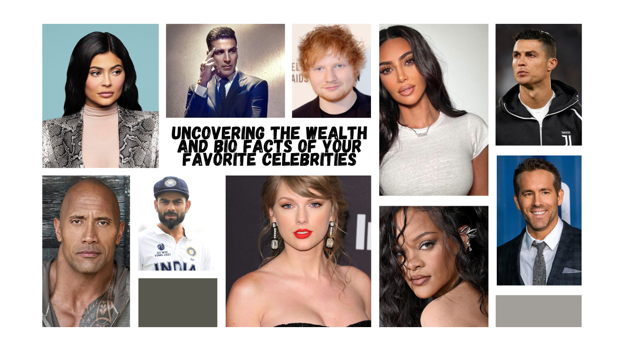 Uncovering the Wealth and Bio Facts of Your Favorite Celebrities