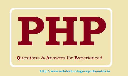 PHP Questions and Answers for experienced