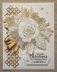 Heart's Delight Cards, Christmastime Is Here Suite, Christmas Rose, Roses Dies, Stampin' Up!