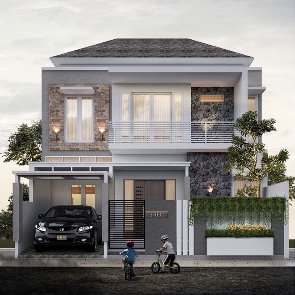 Kumpulan Desain Rumah Lantai 2 Dengan Konsep Modern Yang Trend Tahun Ini Homeshabbycom Design Home Plans