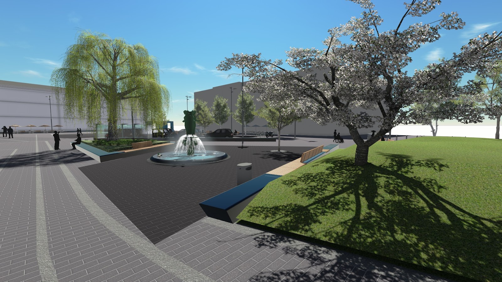 Revit Landscape - Urban Design: Lumion - Revit Landscape - Urban Space