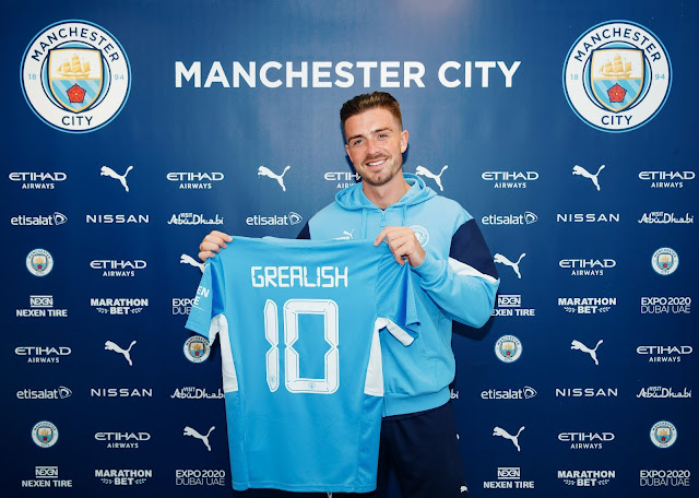 Manchester City announce the signing of Jack Grealish from Aston Villa