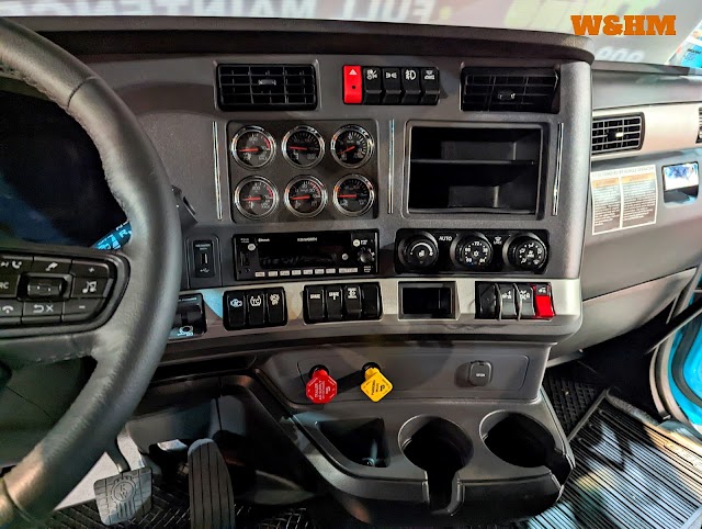 Another View of a Semi-Truck Cab Instrument at California Trucking Show, Ontario #californiatruckingshow 