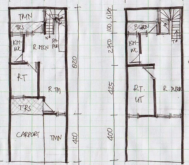 Desain  Rumah  Minimalis 2  Lantai  Luas  Tanah  60M2  MODEL 