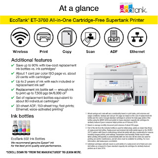 Epson EcoTank ET-3760 Printer Driver Download