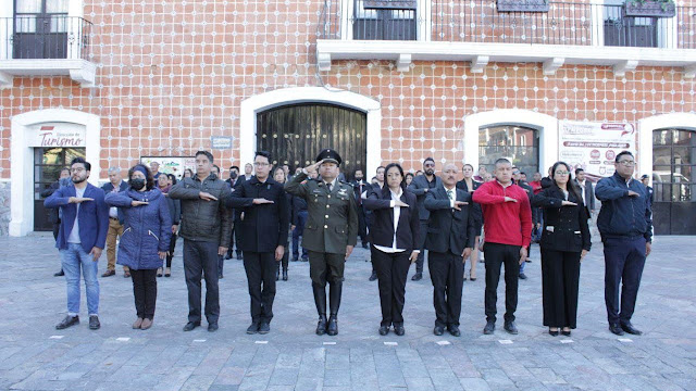 Ayuntamiento de Atlixco conmemoró el Aniversario de la Promulgación de la Constitución Política de México