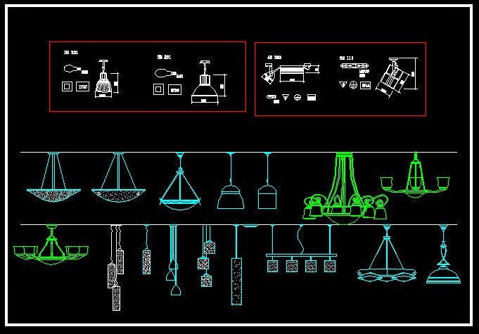 CAD Drawings Free Download Lighting Symbols CAD 