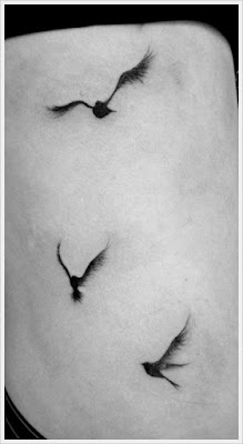 Black and White Tattoo Birds