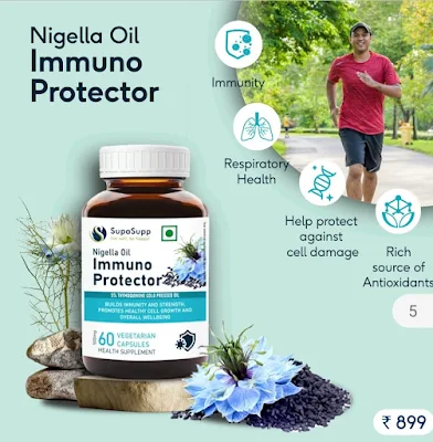 Immuno Protector | Nigella Oil Capsules, 60 Vegetarian Capsules | 500mg