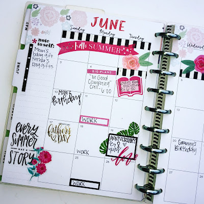 Happy Planner weekly layout. Happy Planner monthly spread layout. Functional horizontal layout